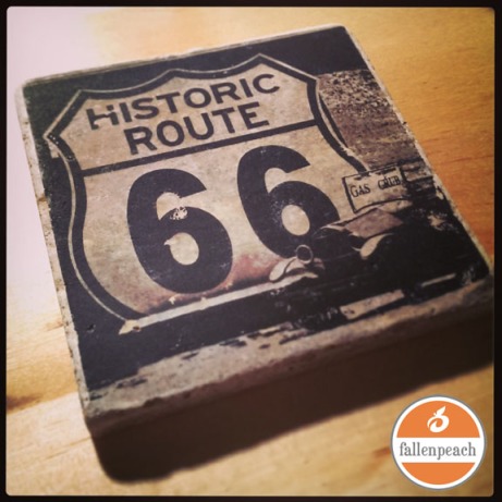 Route 66 Coaster by fallenpeach on etsy